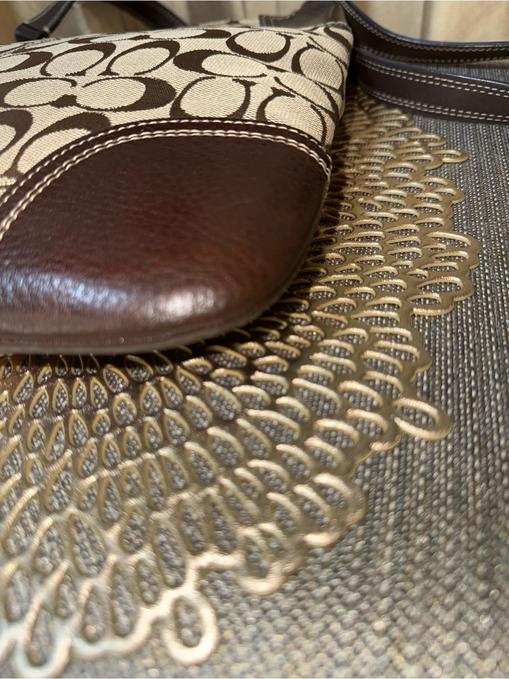 Coach Penelope Signature Jacquard Hippie Crossbody F13979 - Picture 7 of 12